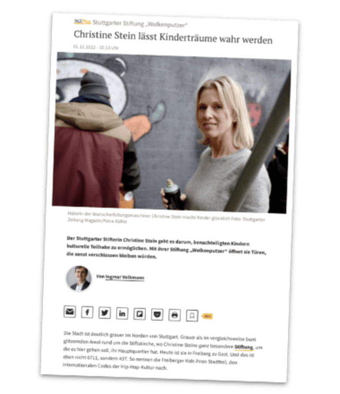 Ausschnitt: Christine Stein lässt Kinderträume wahr werden
